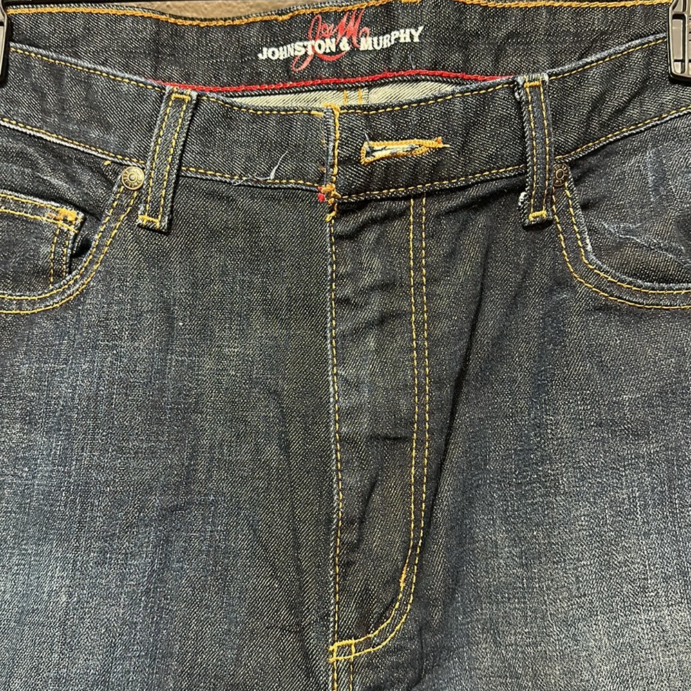 Johnston & Murphy Denim Jeans for Men, Cotton, 5-packet styling - Picture 2 of 7